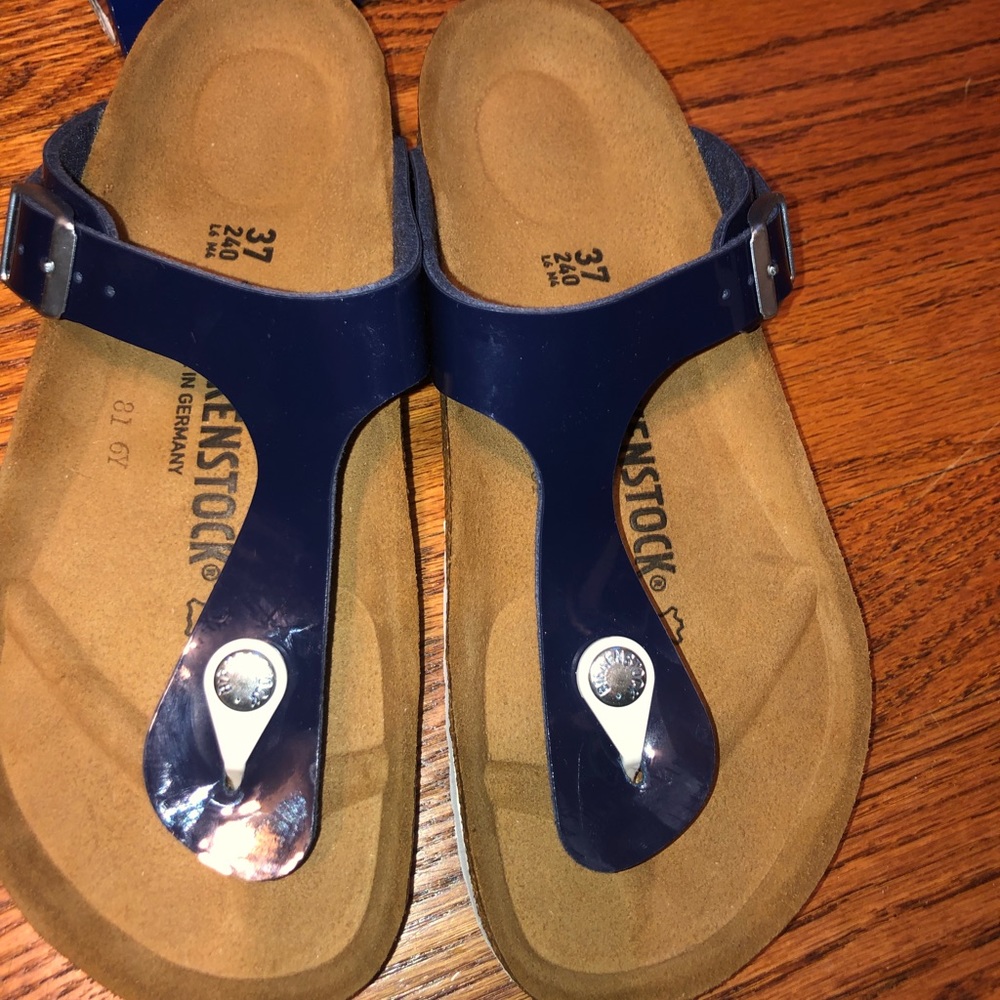 Birkenstock’s Gizeh Blue SZ 37 Brand new in box